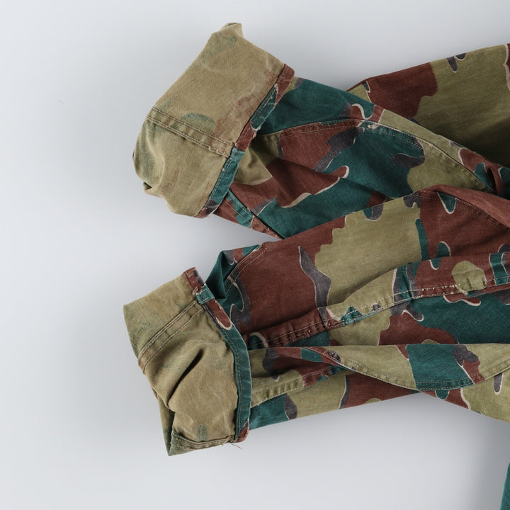 Genuine Belgian Army 50's Camouflage Pattern Jigsaw Camo Paratrooper Military Jacket Men's XL /eaa488041
