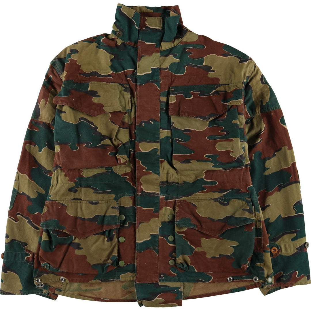 Genuine Belgian Army 50's Camouflage Pattern Jigsaw Camo Paratrooper Military Jacket Men's XL /eaa488042