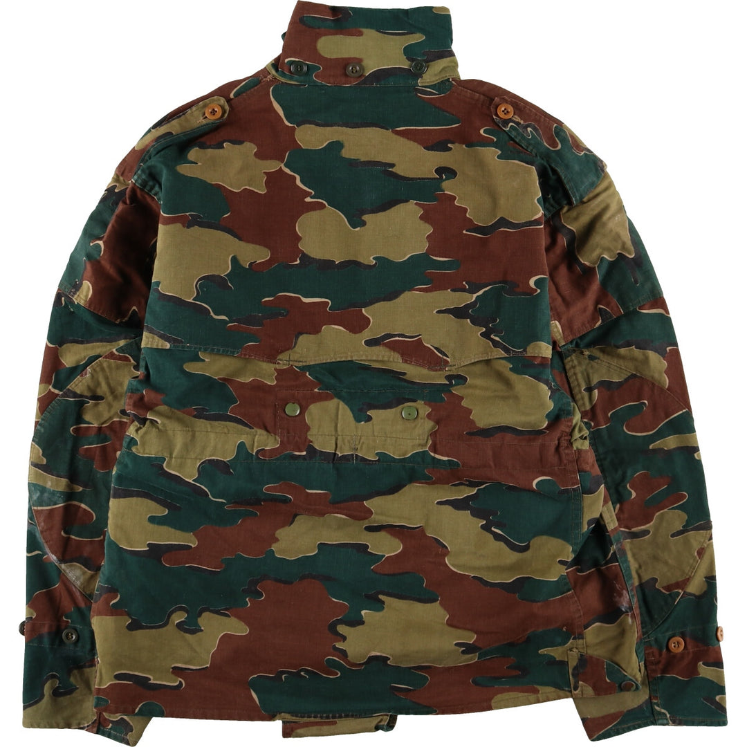 Genuine Belgian Army 50's Camouflage Pattern Jigsaw Camo Paratrooper Military Jacket Men's XL /eaa488042