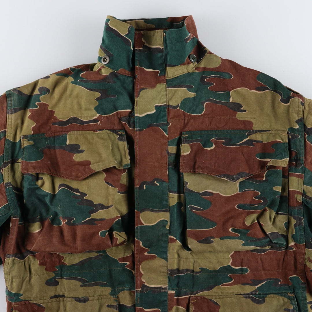 Genuine Belgian Army 50's Camouflage Pattern Jigsaw Camo Paratrooper Military Jacket Men's XL /eaa488042