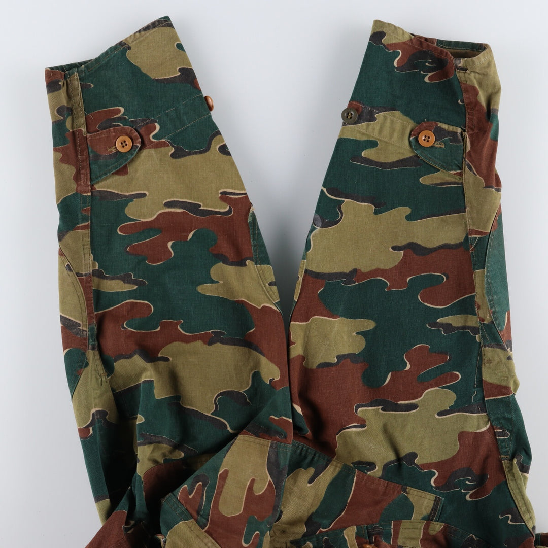 Genuine Belgian Army 50's Camouflage Pattern Jigsaw Camo Paratrooper Military Jacket Men's XL /eaa488042