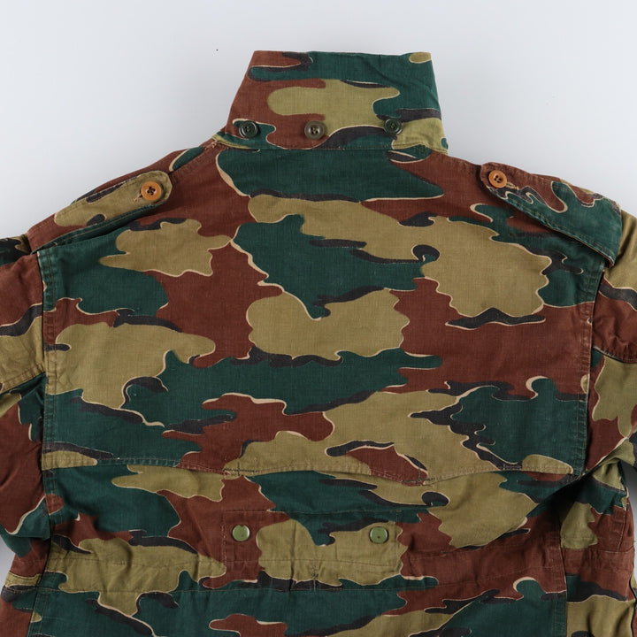 Genuine Belgian Army 50's Camouflage Pattern Jigsaw Camo Paratrooper Military Jacket Men's XL /eaa488042