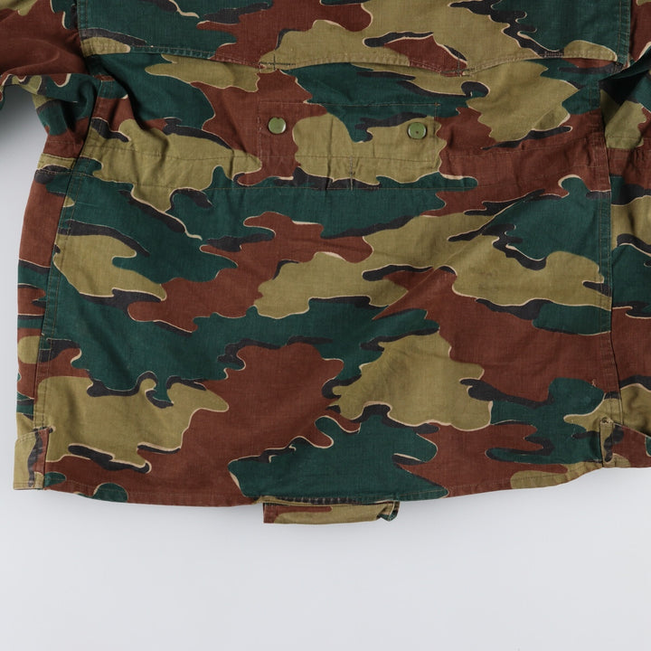 Genuine Belgian Army 50's Camouflage Pattern Jigsaw Camo Paratrooper Military Jacket Men's XL /eaa488042
