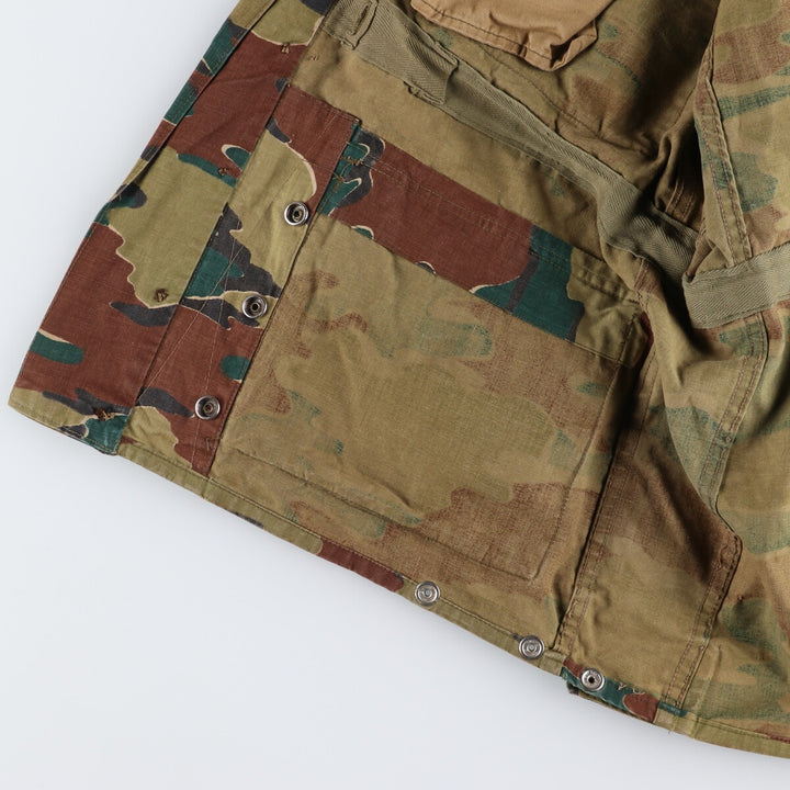 Genuine Belgian Army 50's Camouflage Pattern Jigsaw Camo Paratrooper Military Jacket Men's XL /eaa488042
