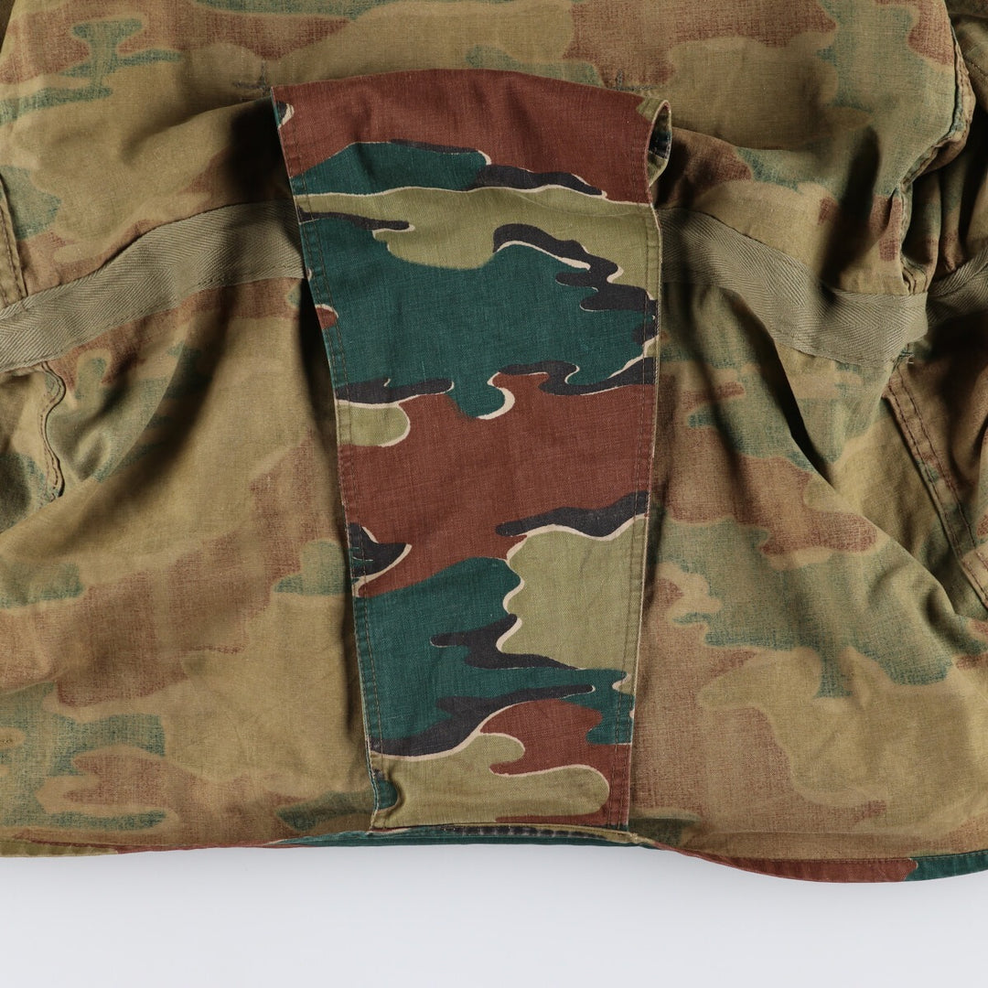Genuine Belgian Army 50's Camouflage Pattern Jigsaw Camo Paratrooper Military Jacket Men's XL /eaa488042
