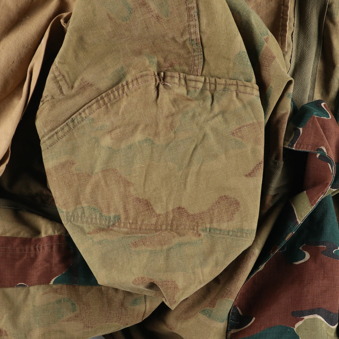 Genuine Belgian Army 50's Camouflage Pattern Jigsaw Camo Paratrooper Military Jacket Men's XL /eaa488042