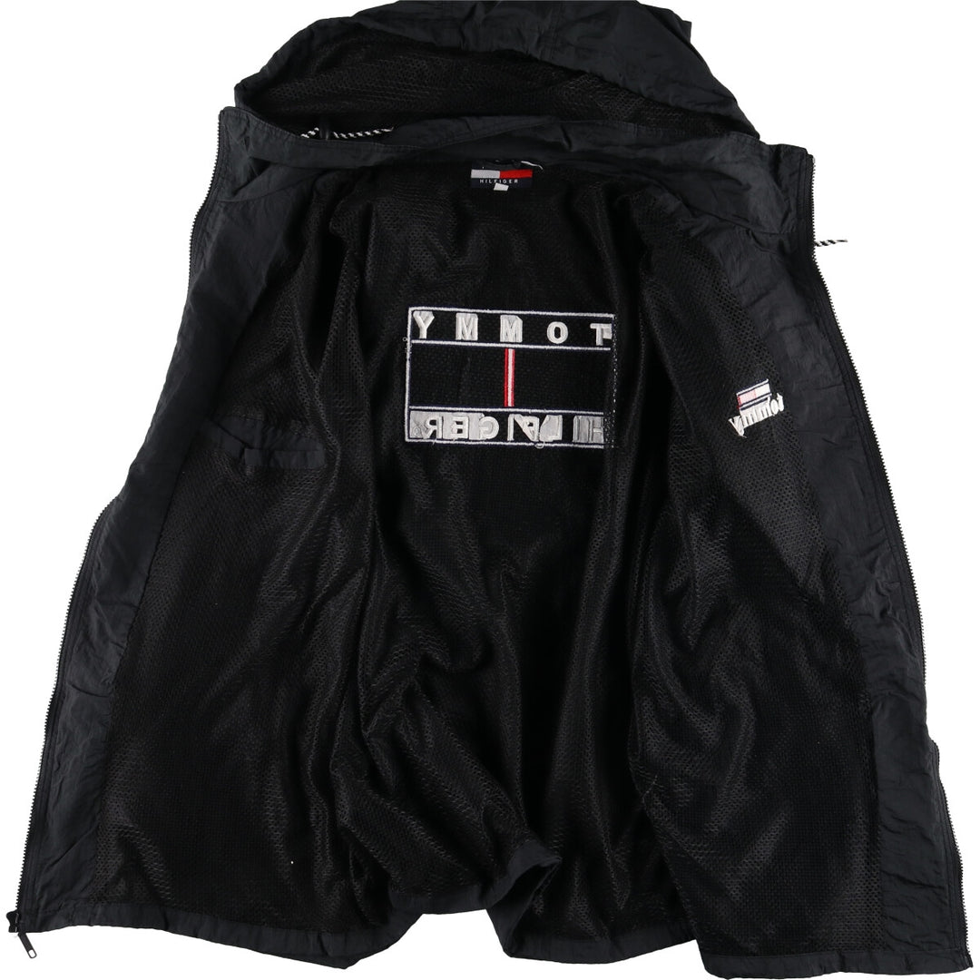 90s~ Tommy Hilfiger Back Logo Hooded Windbreaker Men's XL Vintage /eaa488094