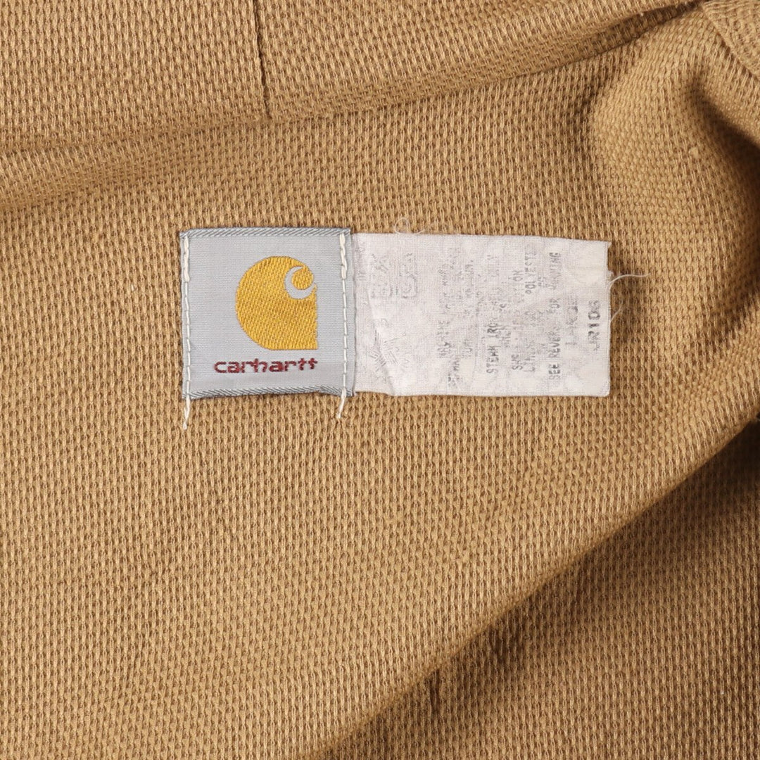 80'S Carhartt Active Jacket Duck Full Zip Parka Made in USA Men's L Size Vintage /eaa488163