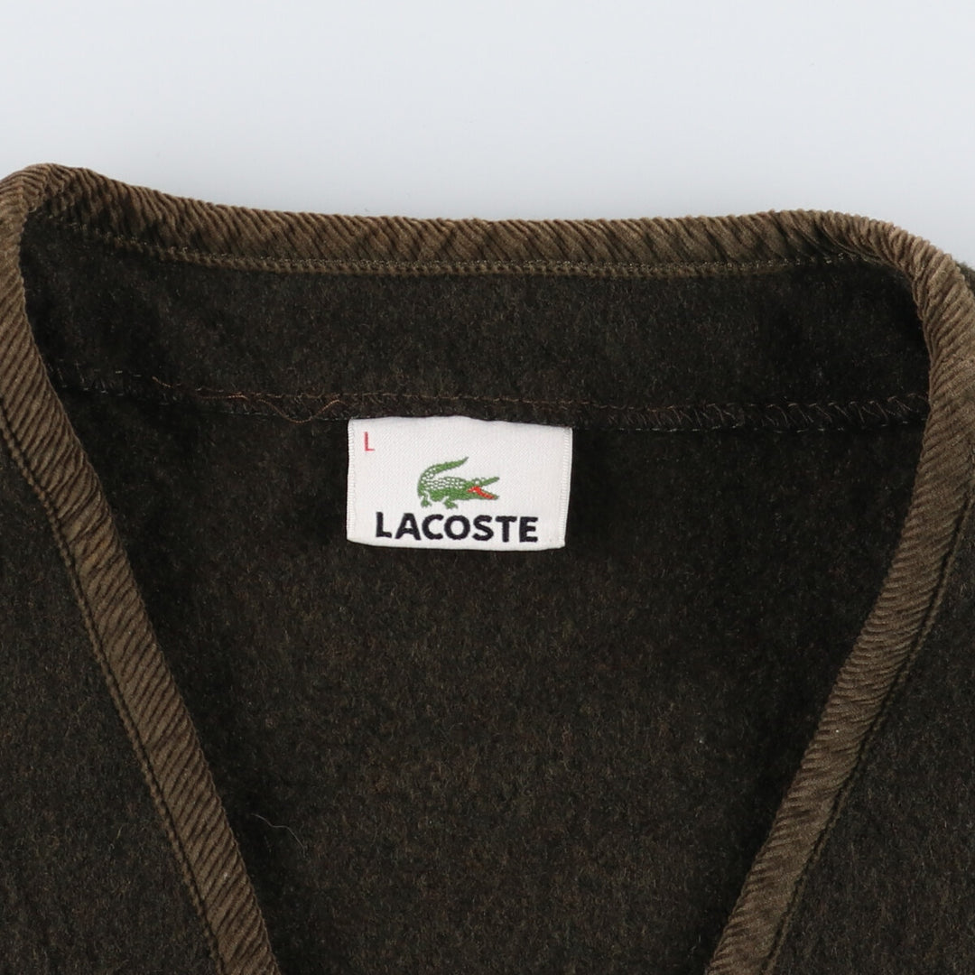 Lacoste LACOSTE Front-opening wool x polyacrylic vest, men's L size / eaa488222