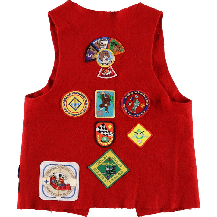 Patch custom felt vest Men's S size /eaa488227