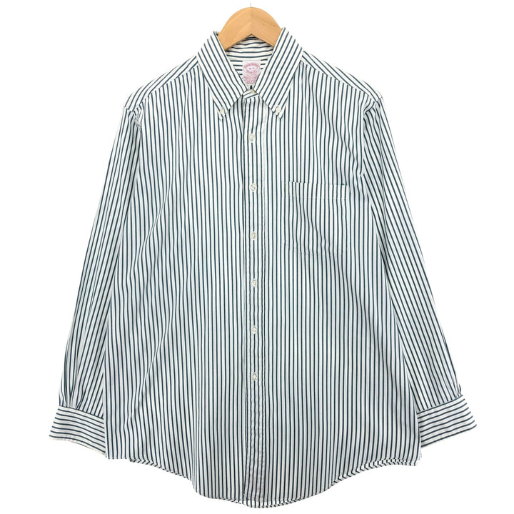 Brooks Brothers MAKERS Long Sleeve Button-Down Striped Shirt Made in USA Men's L /eaa488288