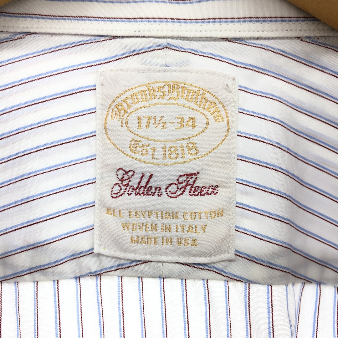 Brooks Brothers Est.1818 Long Sleeve Cotton Striped Shirt Made in USA Men's XL /eaa488294