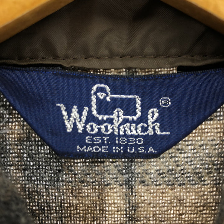 DEAD STOCK 80'S WOOLRICH Check Pattern Wool Shirt Made in USA Men's M Size Vintage /eaa488405