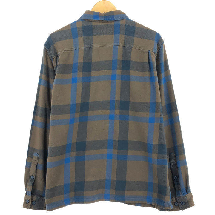 Patagonia Long Sleeve Flannel Check Shirt Men's L Size / eaa488428