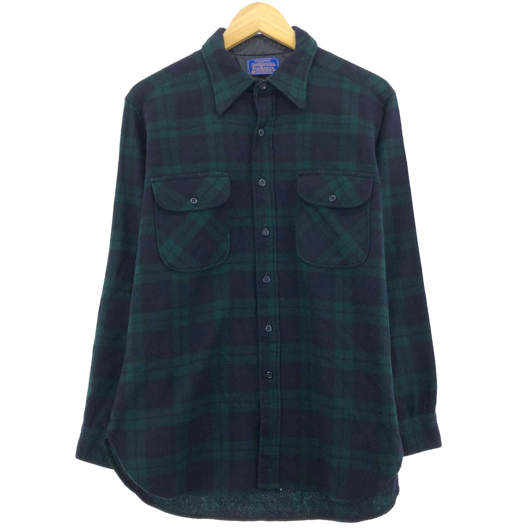 Pendleton Check Pattern Wool Shirt, Men's Size L / eaa488447