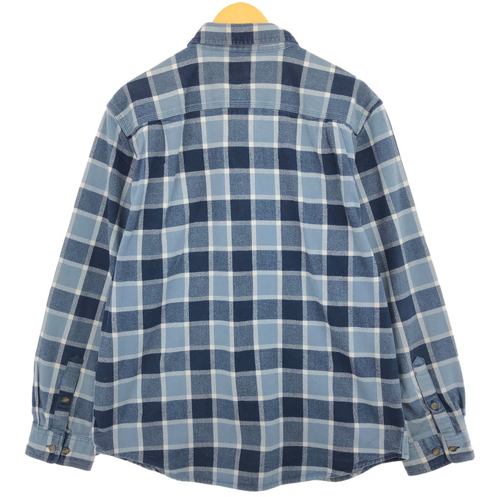 Carhartt ORIGINAL FIT long sleeve heavy flannel check shirt, men's size L / eaa488462