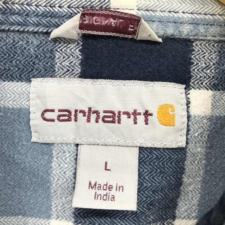 Carhartt ORIGINAL FIT long sleeve heavy flannel check shirt, men's size L / eaa488462