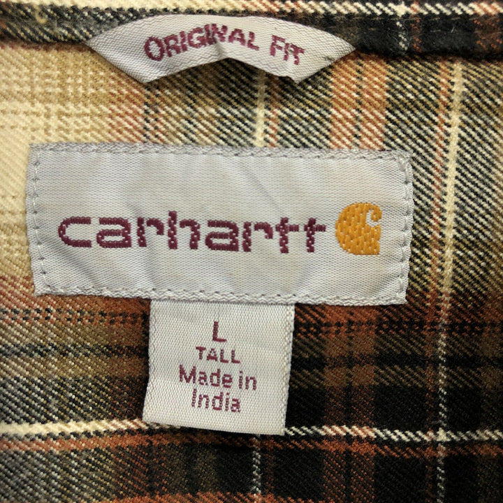 Carhartt ORIGINAL FIT Ombre Check Long Sleeve Heavy Flannel Check Shirt Men's L size / eaa488463