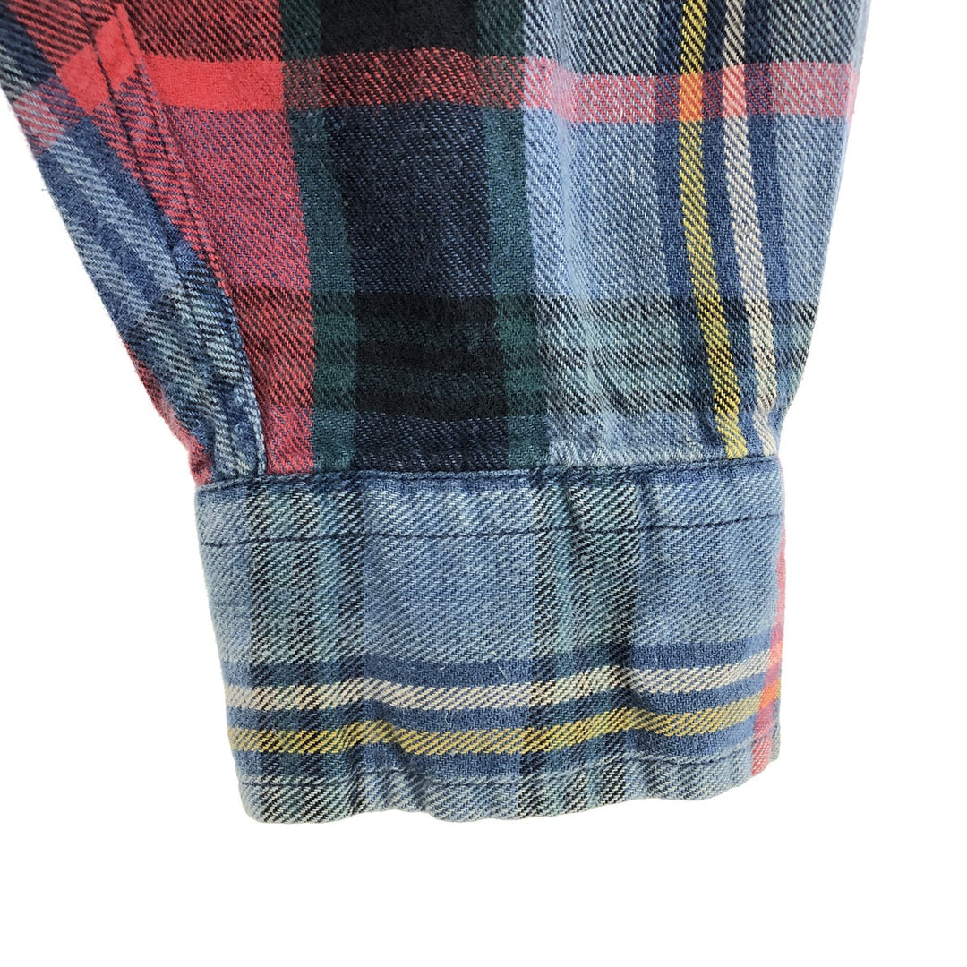 90s~ Tommy Hilfiger Long Sleeve Flannel Check Shirt Men's M Size Vintage / eaa488472