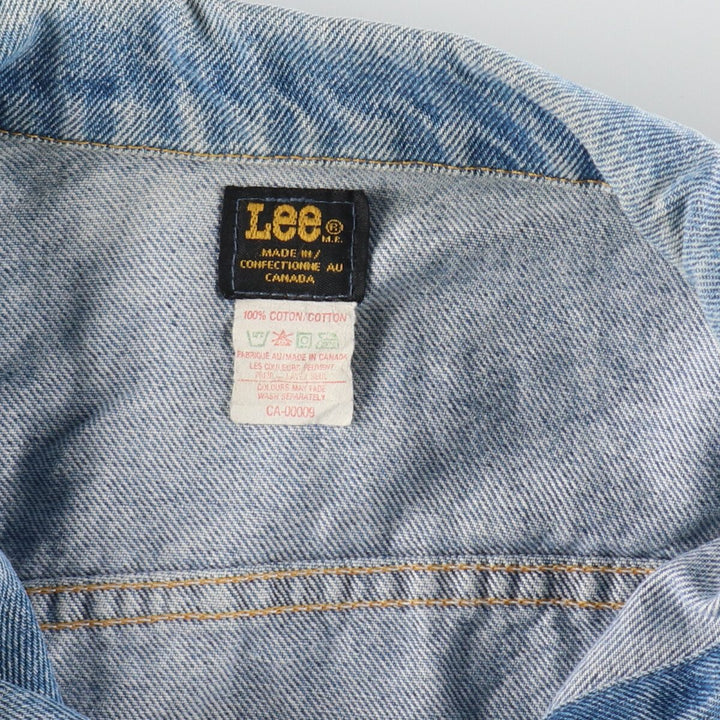 ~90'S Lee denim jacket, made in Canada, men's size L, vintage /eaa488478