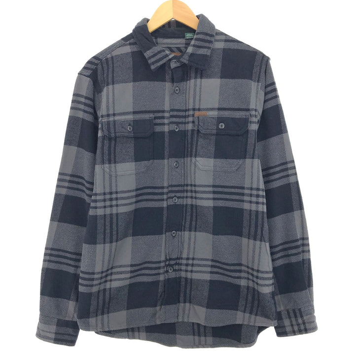 ORVIS Long Sleeve Heavy Flannel Check Shirt Men's M Size / eaa488490