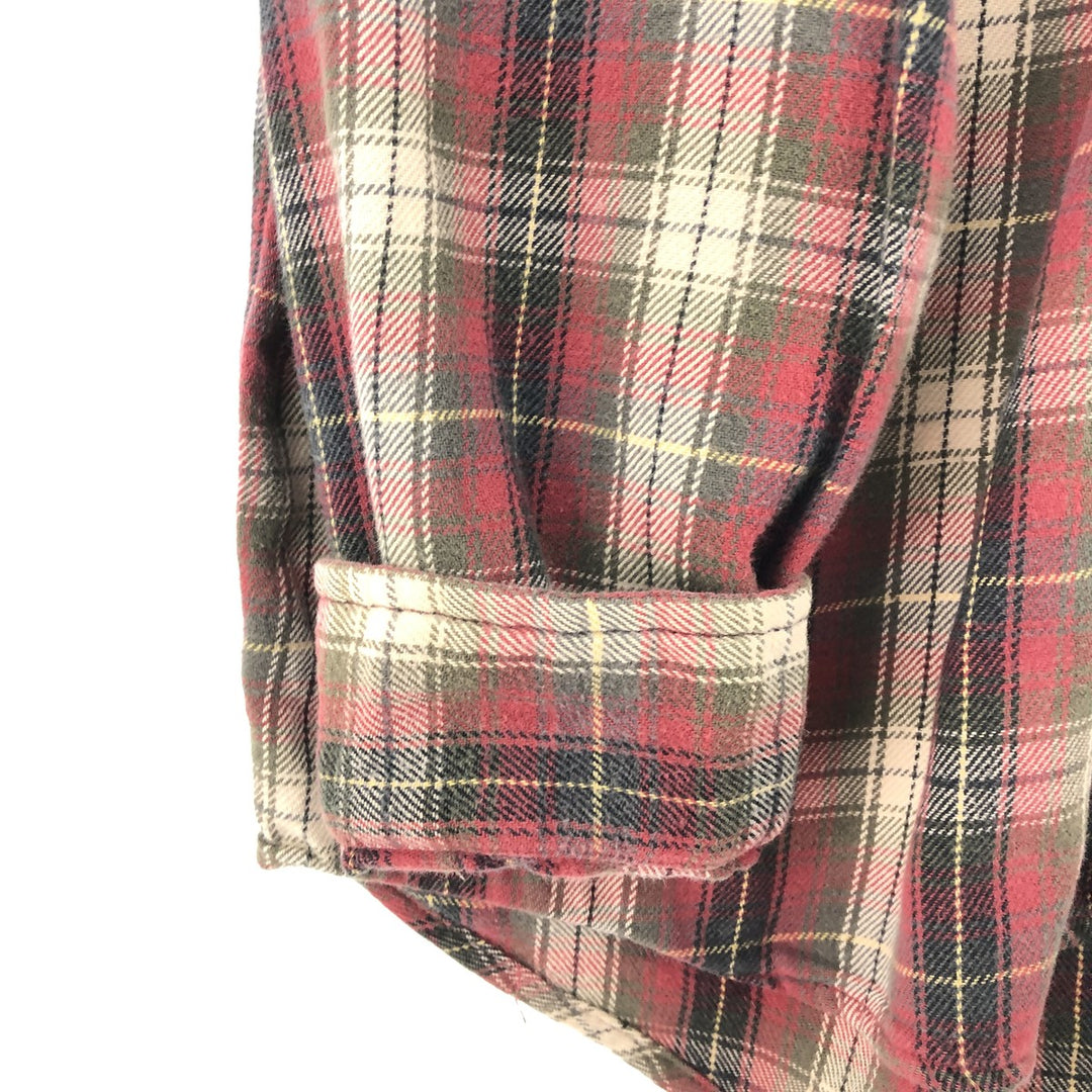 Eddie Bauer Long Sleeve Button Down Flannel Check Shirt Men's Size L / eaa488497