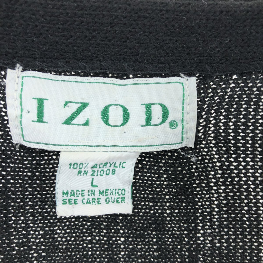 IZOD Acrylic Knit Cardigan Men's L size /eaa488514