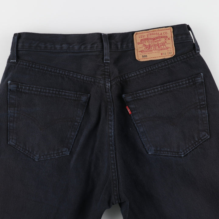 Levi's 501 Black Denim Straight Denim Pants Men's W31 equivalent / eaa488538