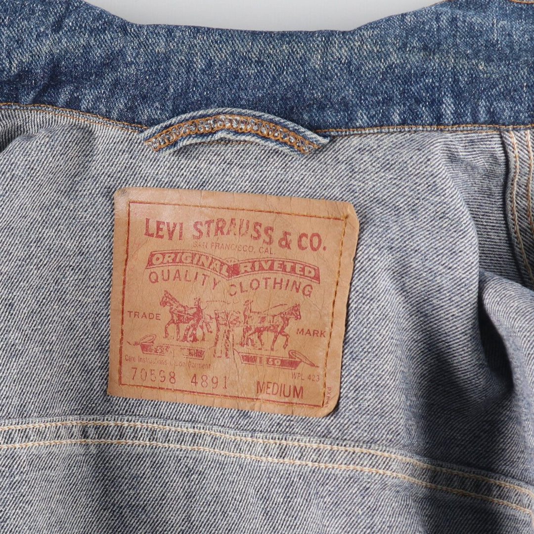 Levi's 70598-4891 Large Patch Denim Jacket, G-Jean, Men's M Size, Vintage / eaa488555