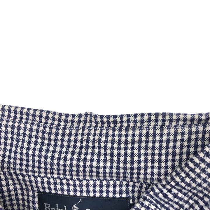 Ralph Lauren BIG SHIRT Long sleeve button-down check shirt Men's XL equivalent /eaa488582