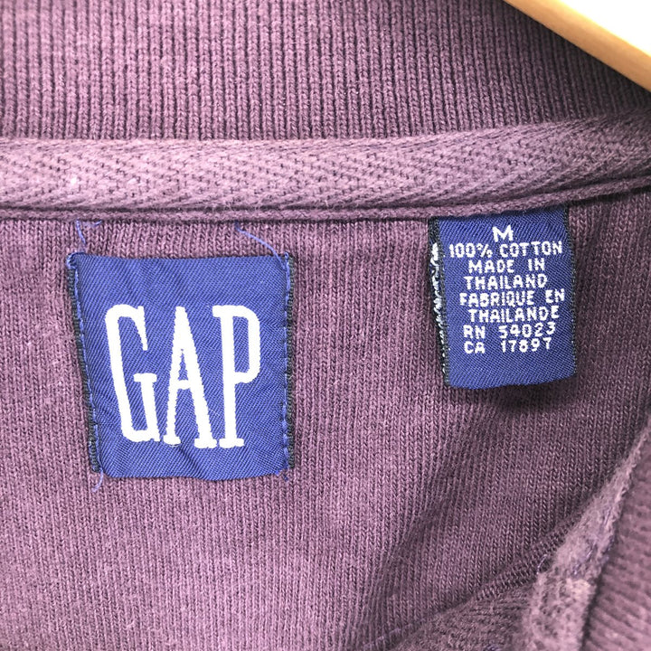 90'S GAP Old Gap Long Sleeve Polo Shirt Men's M Size Vintage /eaa488677