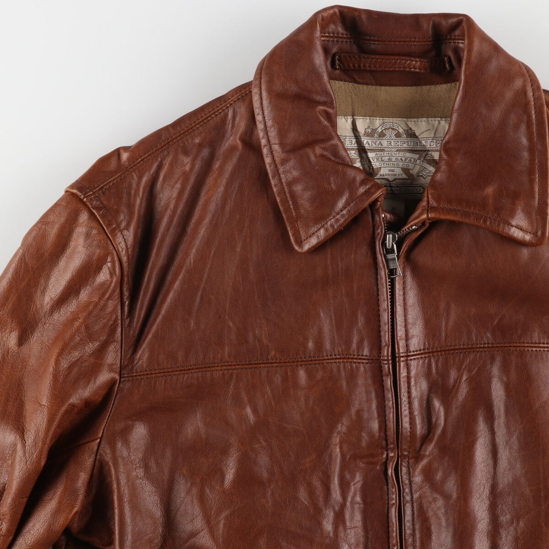 00'S Banana Republic Leather Blouson Type Men's M Size / eaa488681