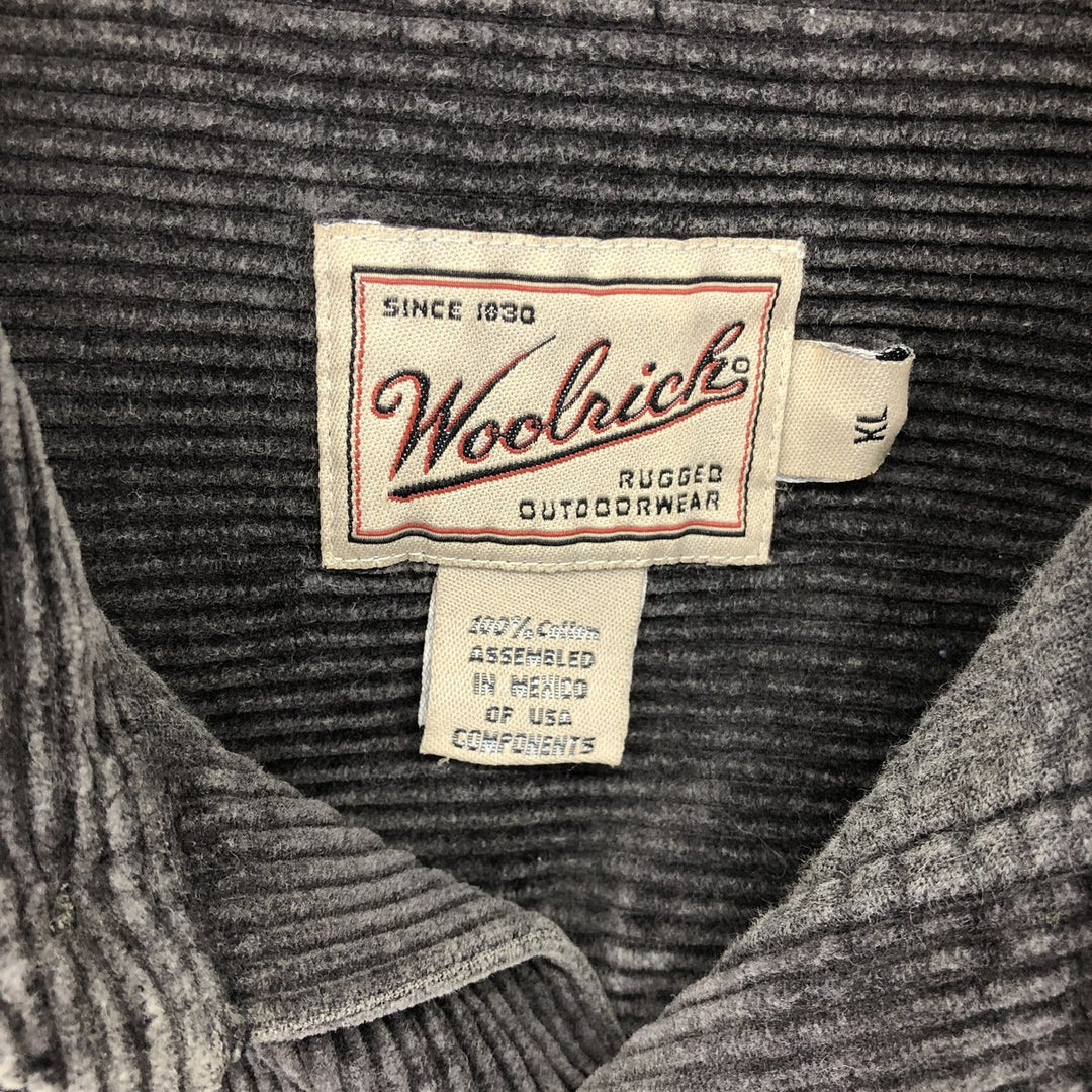 90'S WOOLRICH Long Sleeve Corduroy Shirt Men's XL Vintage /eaa488692