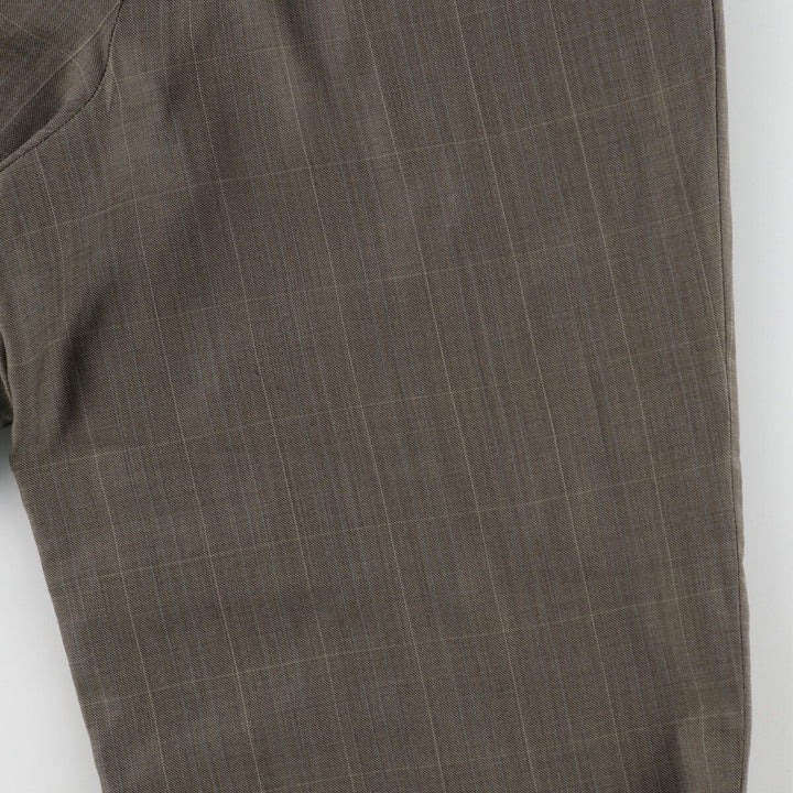 LINEA NATURALE Check Pattern Two-pleat Wool Pants Slacks Made in Italy Men's W31 equivalent /eaa488739