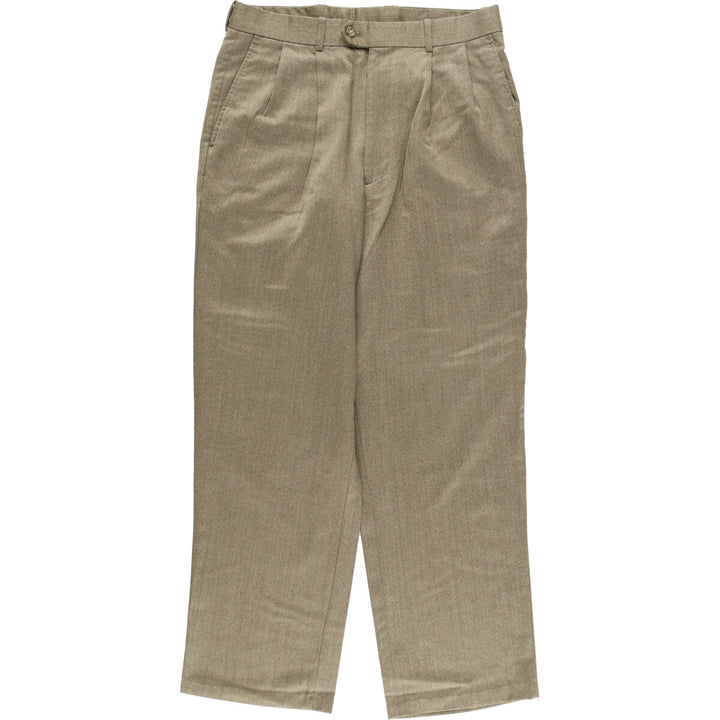 TODAY'S MAN Two-pleat wool pants slacks for men, equivalent to W32 / eaa488741