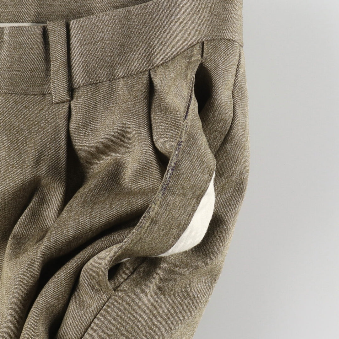 TODAY'S MAN Two-pleat wool pants slacks for men, equivalent to W32 / eaa488741