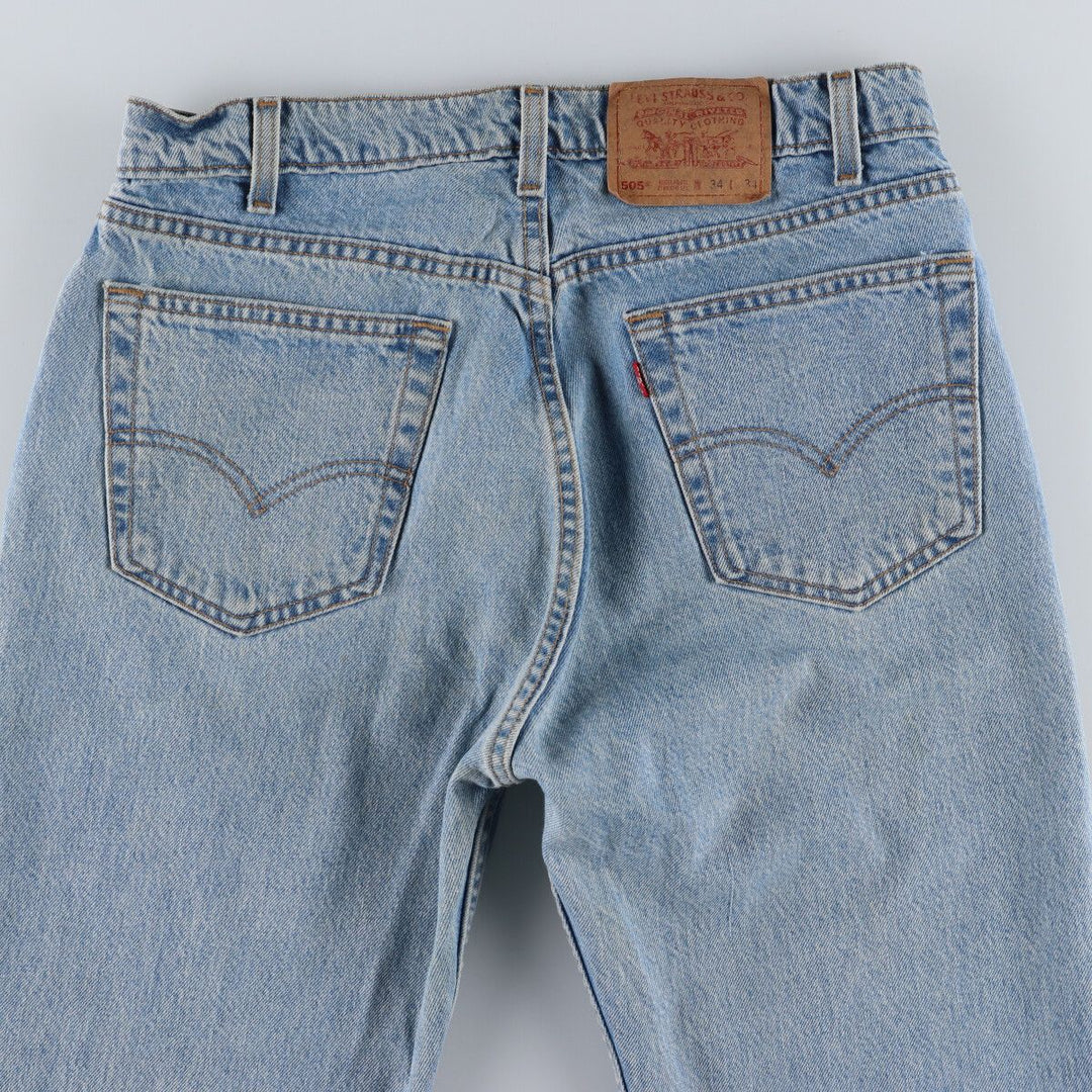 90'S Levi's 505 REGULAR FIT STRAIGHT LEG tapered denim pants made in USA men's w34 equivalent vintage /eaa488795