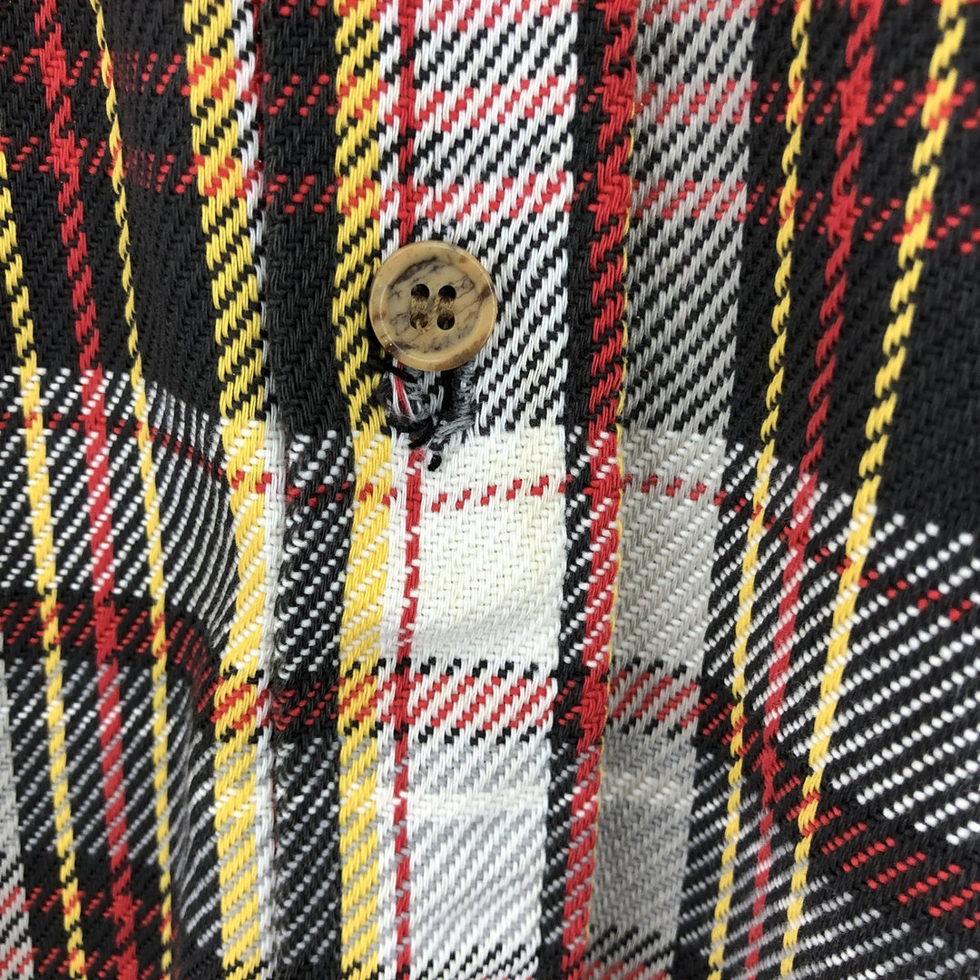 70's BIG MAC long sleeve flannel check shirt made in USA, men's size L /eaa488842