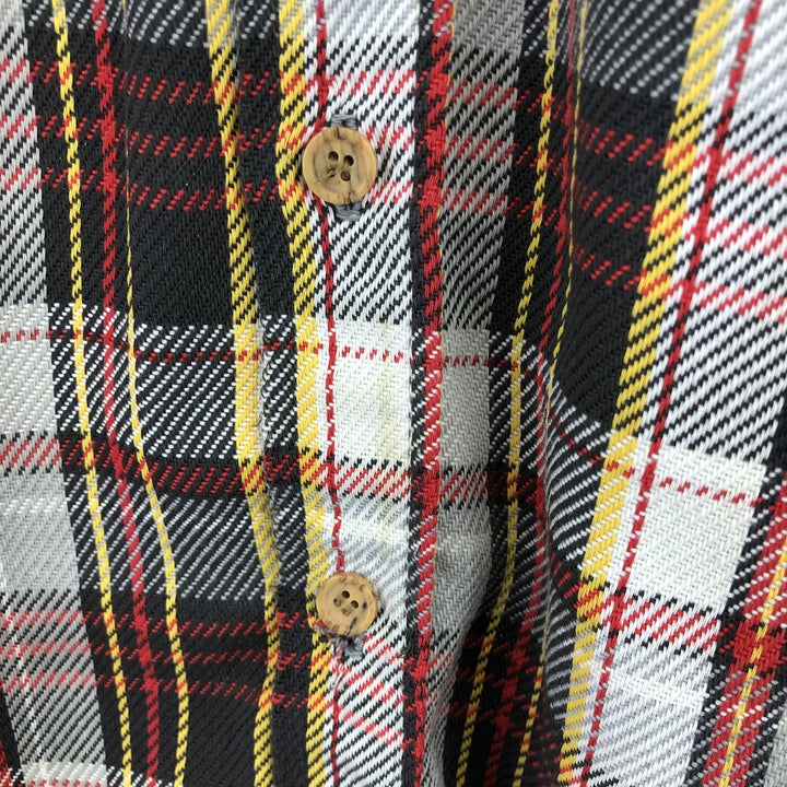 70's BIG MAC long sleeve flannel check shirt made in USA, men's size L /eaa488842