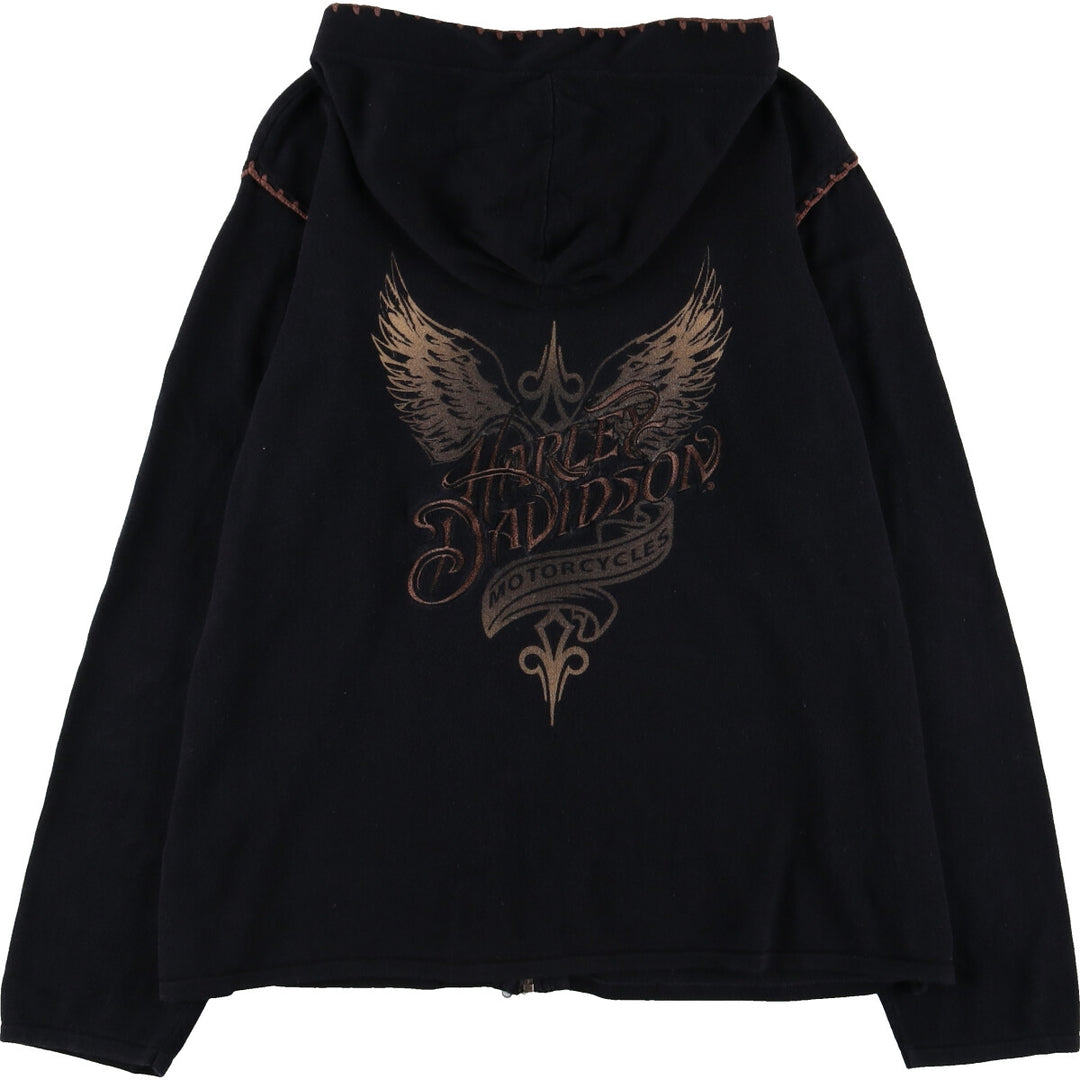 Harley-Davidson Cotton Knit Zip Hoodie for Women (Size L) / eaa488852