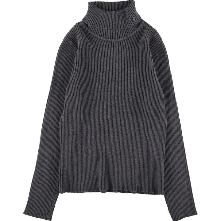 Ralph Lauren LAUREN Lauren Ribbed Turtleneck Cotton Knit Sweater Women's S Size / eaa488878