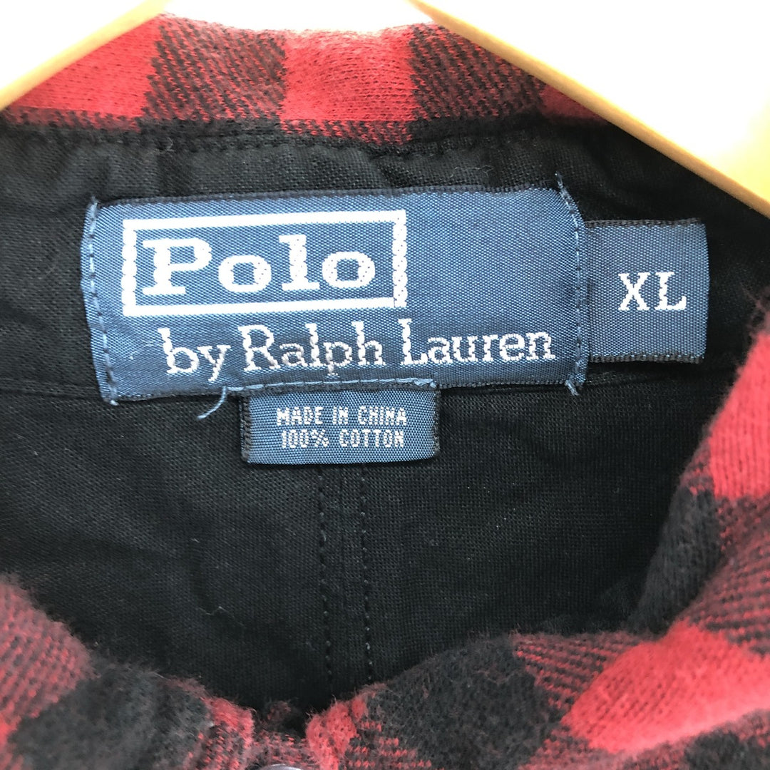 Ralph Lauren POLO by Ralph Lauren Buffalo Check Long Sleeve Flannel Check Shirt Men's XL / eaa488900