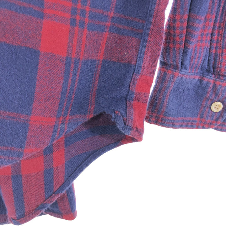 90s~00'S Tommy Hilfiger Long Sleeve Button Down Flannel Check Shirt Men's XL Vintage /eaa488911