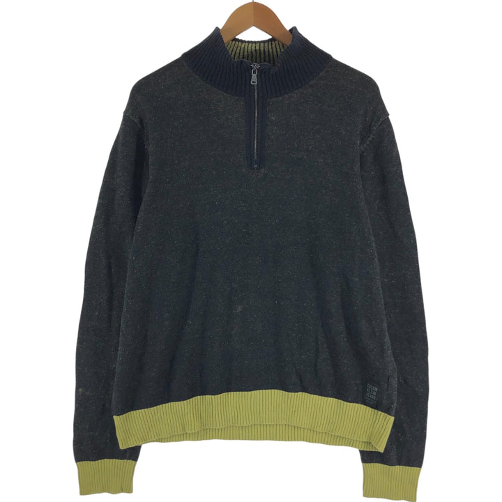 Calvin Klein JEANS Cotton knit half zip sweater Men's size L / eaa489043
