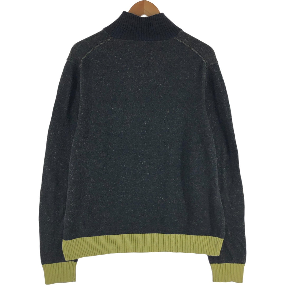 Calvin Klein JEANS Cotton knit half zip sweater Men's size L / eaa489043