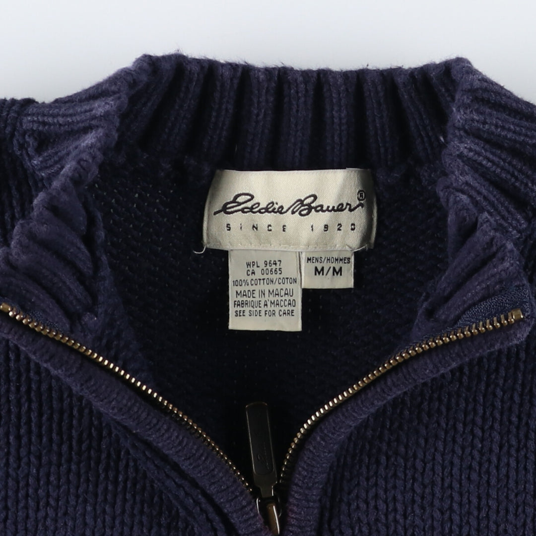 Eddie Bauer Cotton Knit Half Zip Sweater Men's M Size / eaa489053