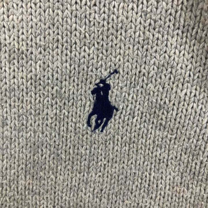 Ralph Lauren POLO by Ralph Lauren Cotton Knit Sweater Men's L size cotton gray type Vintage Second Hand