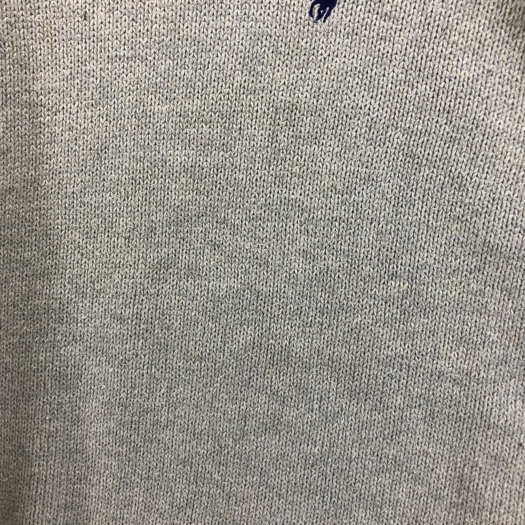 Ralph Lauren POLO by Ralph Lauren Cotton Knit Sweater Men's L size cotton gray type Vintage Second Hand