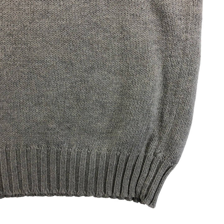 Ralph Lauren POLO by Ralph Lauren Cotton Knit Sweater Men's L size cotton gray type Vintage Second Hand