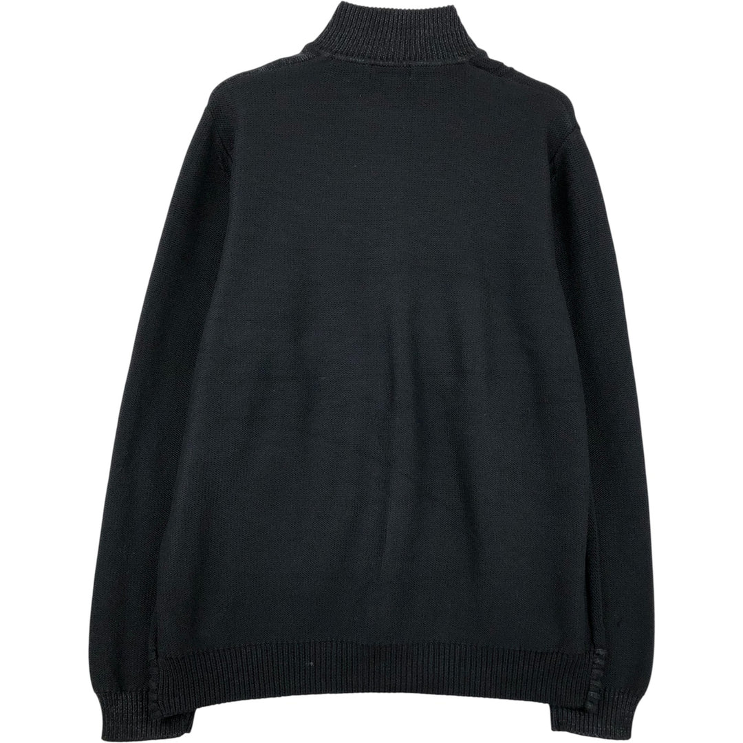 Calvin Klein Driver's Knit Sweater, Men's Size L cotton black type Vintage Second Hand